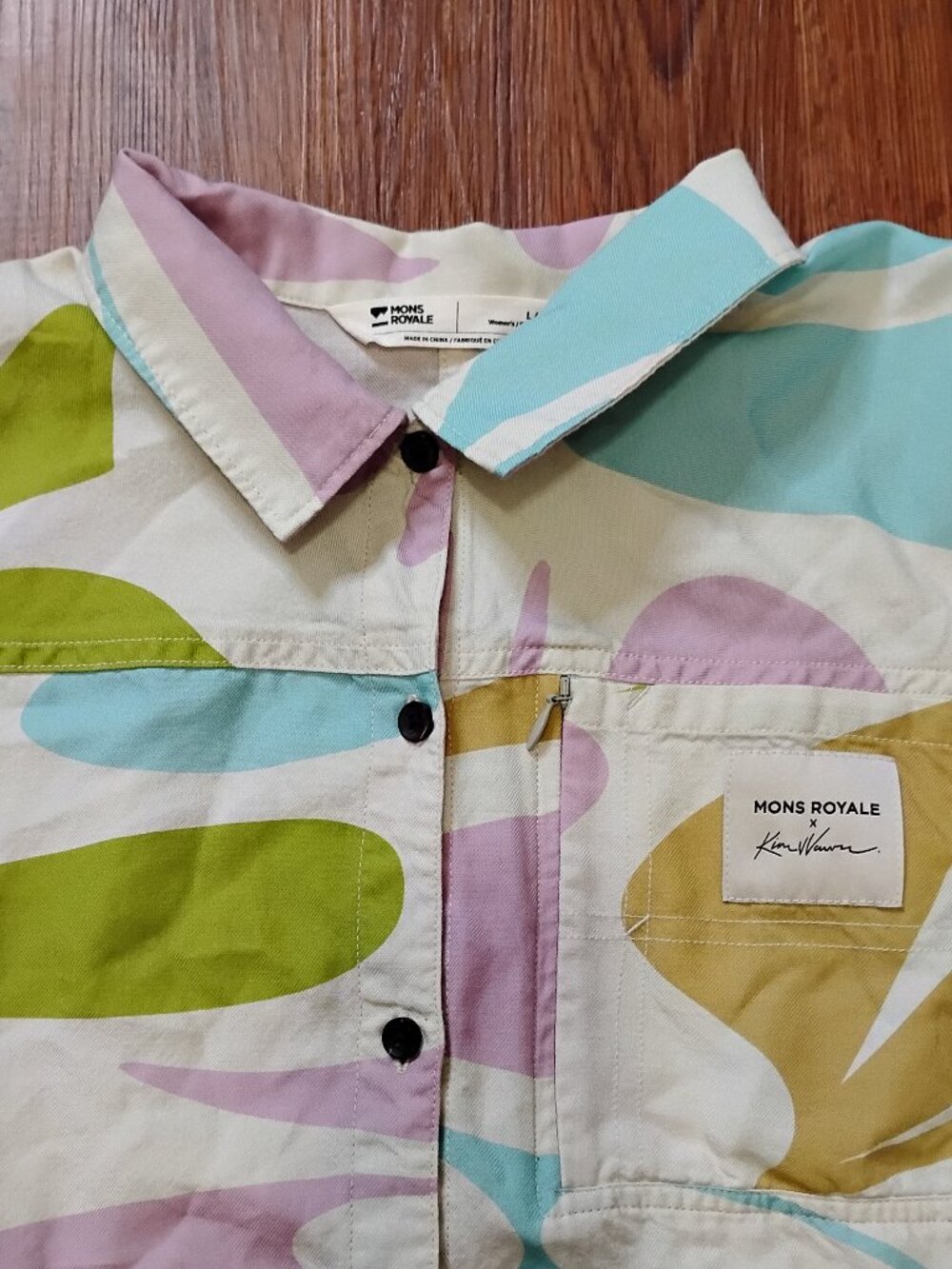 Mons Royale AT Merino Natures Odyssey Hawaiian Shirt
